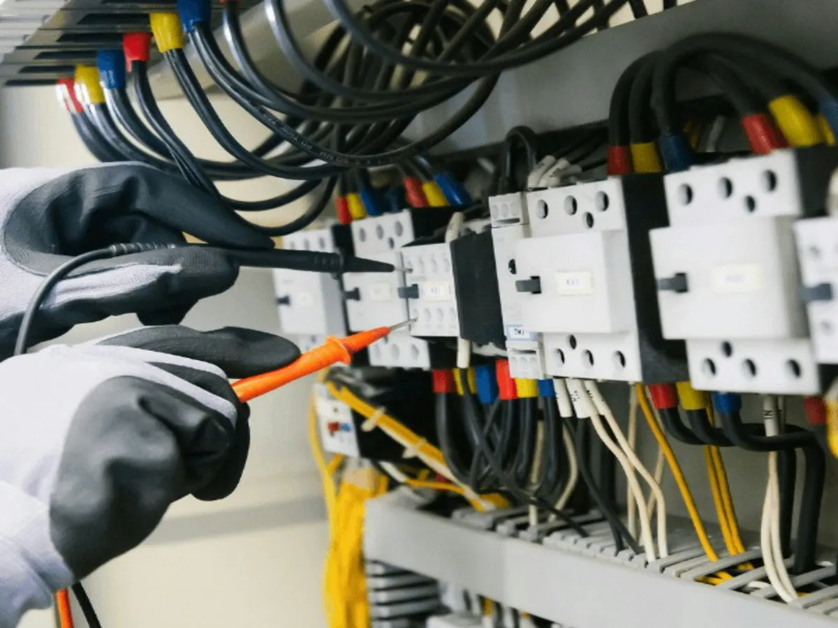 GBR Electrical Services — licensed electrician at work on an electrical panel
